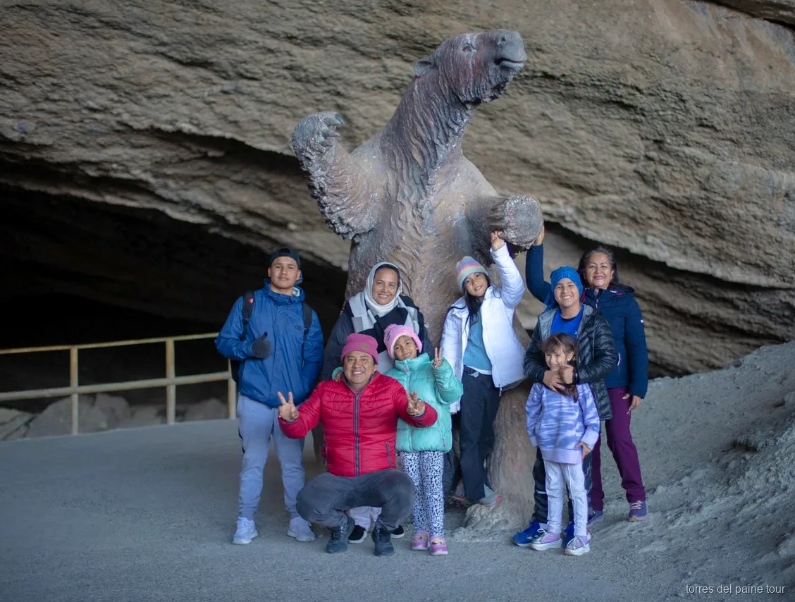 Milodon Cave Natural Monument stop included on the Punta Arenas Torres del Paine tour