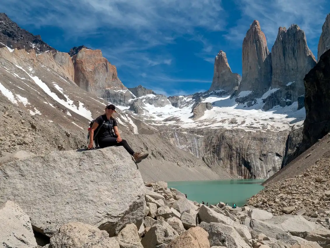 Campsite at Paine Grande on the multi-day W Trek Express