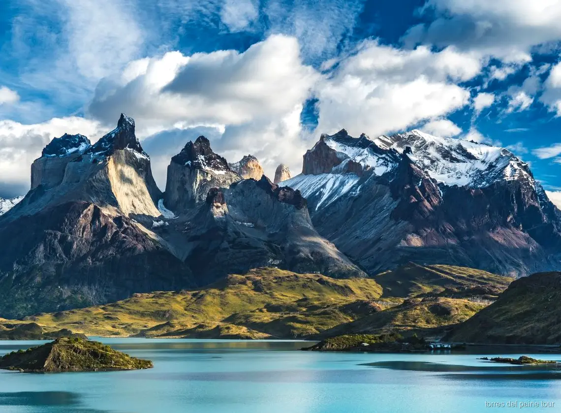 Trail through the Torres del Paine backcountry on the guided W Trek Express